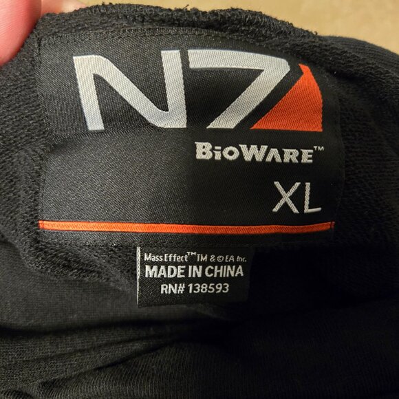 BioWare Mass Effect N7 Armour Stripe Asymmetrical Zip Hoodie - Women's XL - Picture 6 of 11